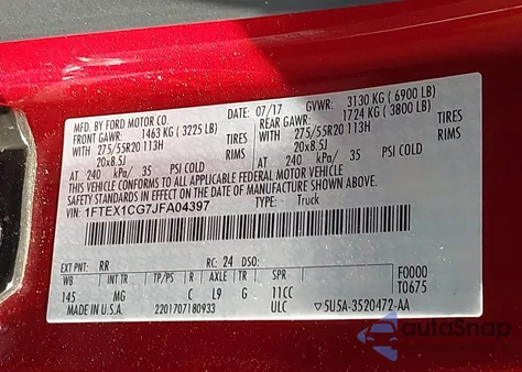 2018 Ford F150 Xlt from USA, damaged, VIN 1FTEX1CG7JFA04397